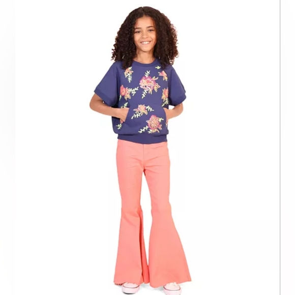 Truce Kid Girls' Floral Embroidered Top Size Large (14) - Picture 1 of 7
